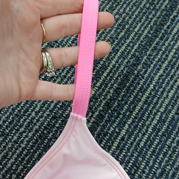 Blue Twist Bikini Swim Top High Waisted Bottoms NWOT Size XL - Picture 3 of 7